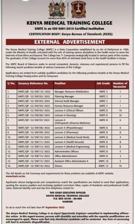 How To Apply Kmtc Courses Through Kuccps