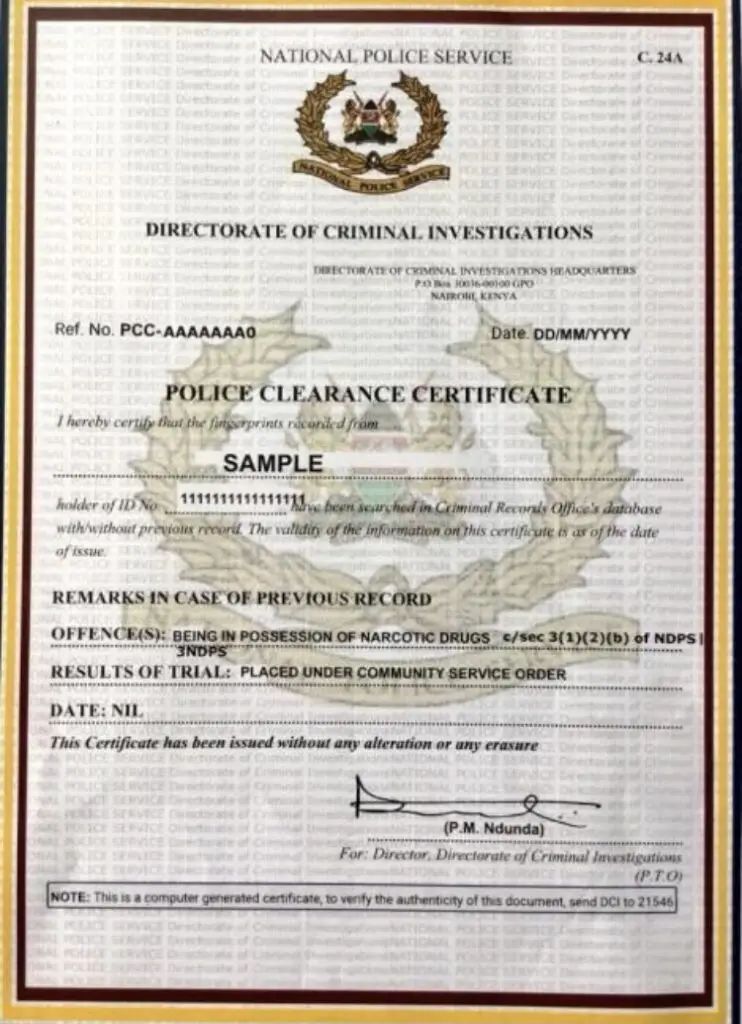 DCI announces changes to the police clearance certificate application ...